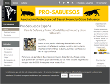 Tablet Screenshot of pro-sabuesos.org